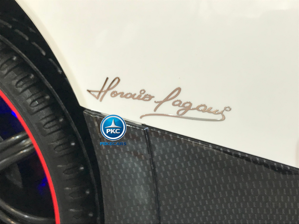 Coche electrico para niños Pagani Zonda Blanco licencia oficial