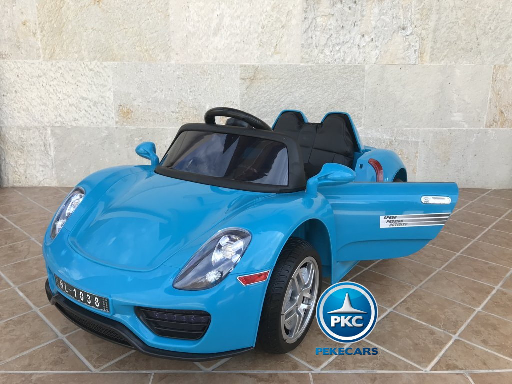Coche electrico infantil Porsche style azul