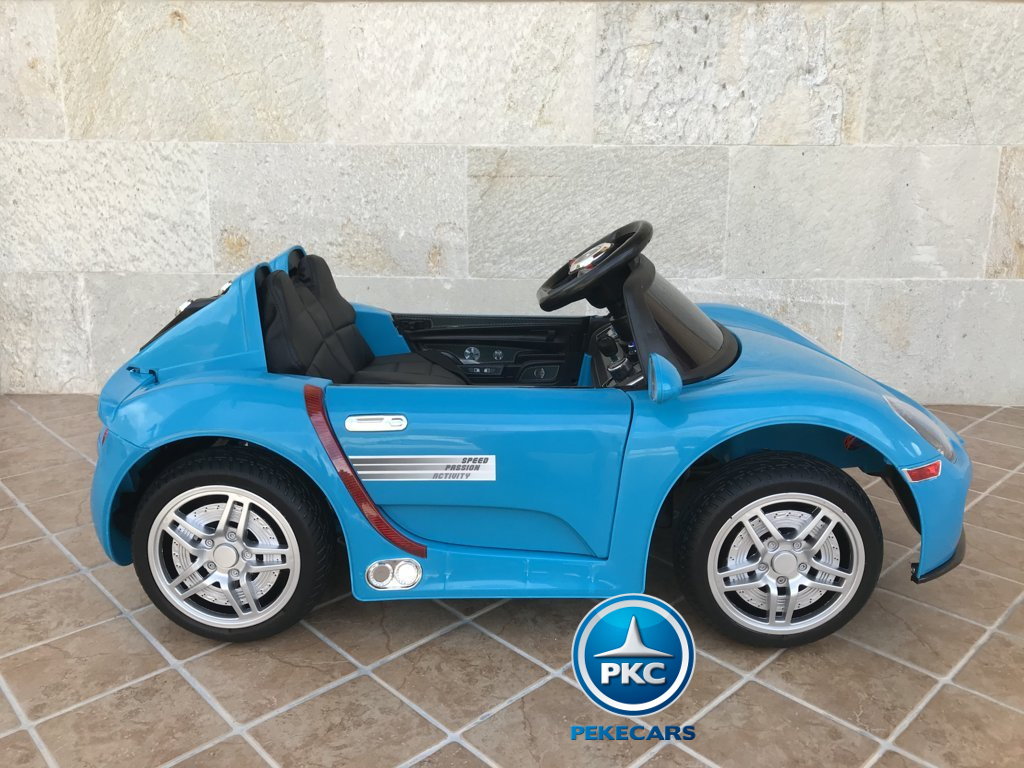 Coche electrico para niños Porsche style azul