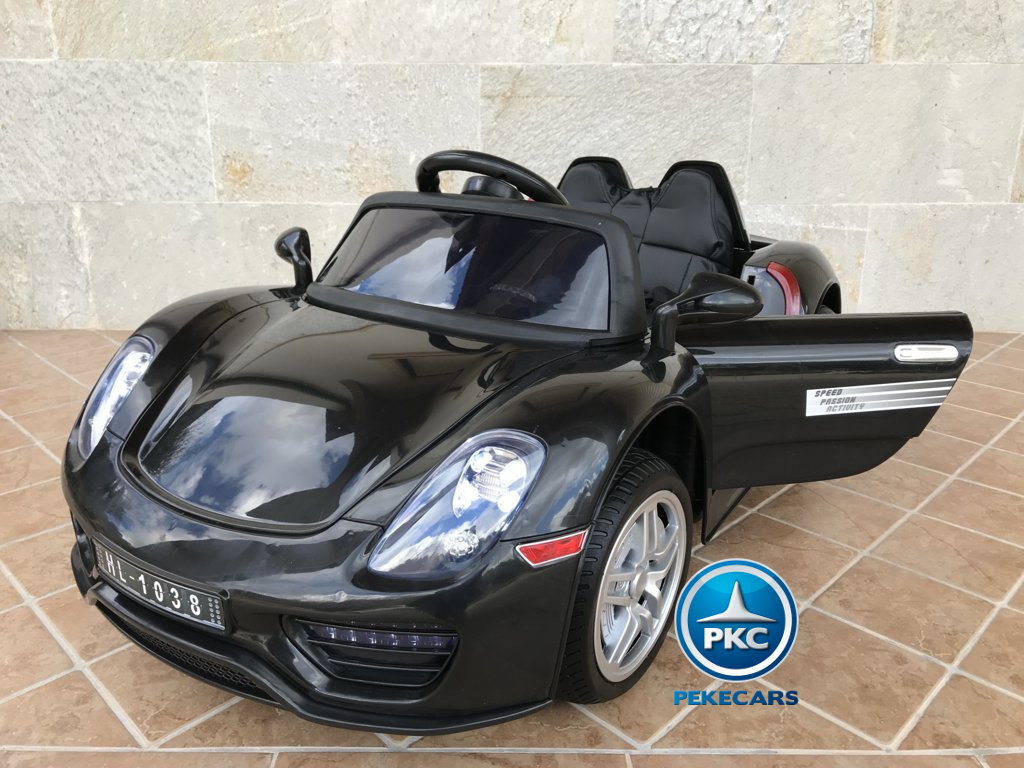 Coche electrico para niños Porsche style negro