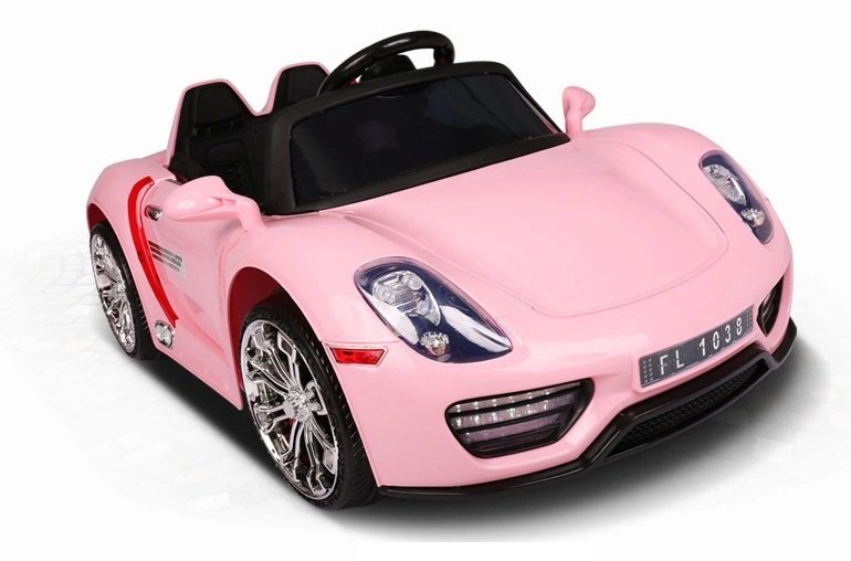 Coche electrico para niños Porsche style rosa