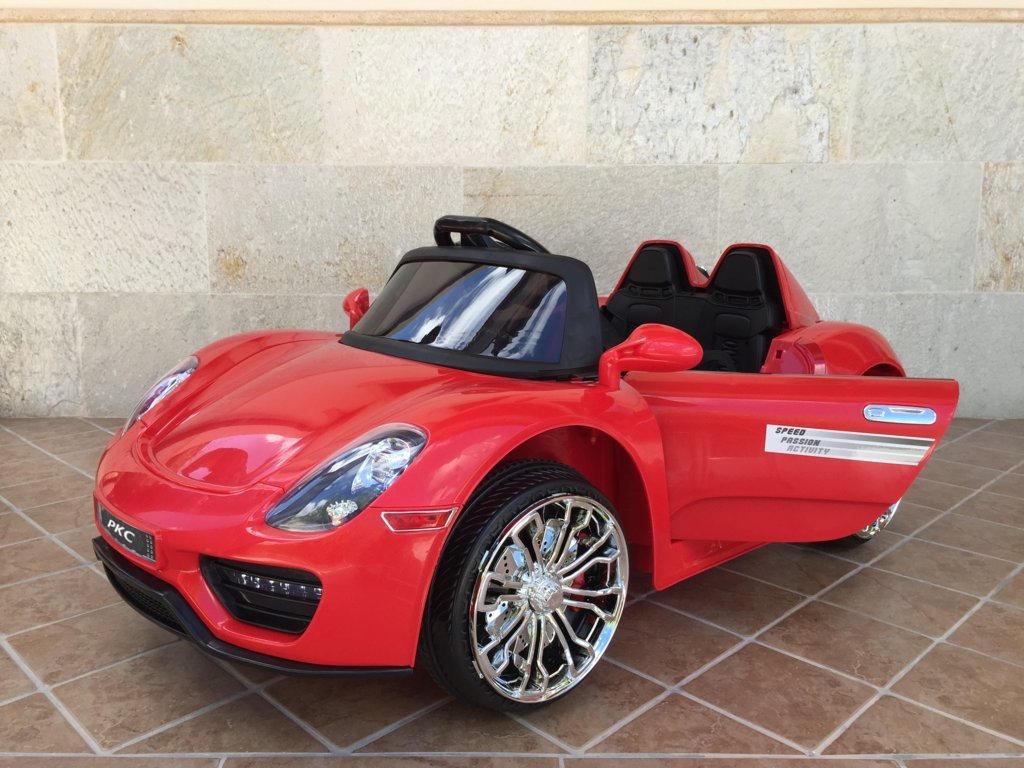 Coche electrico para niños Porsche style rojo vista principal