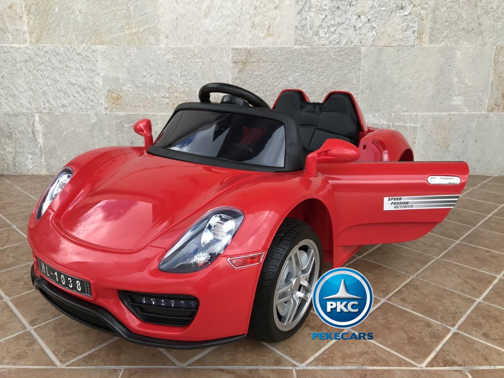 Coche electrico para niños Porsche style rojo