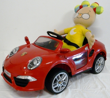 Coche electrico para niños Porsche style rojo