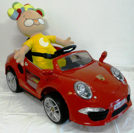 Coche electrico para niños Porsche style rojo
