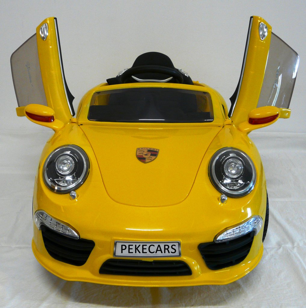 Coche electrico para niños Porsche style amarillo