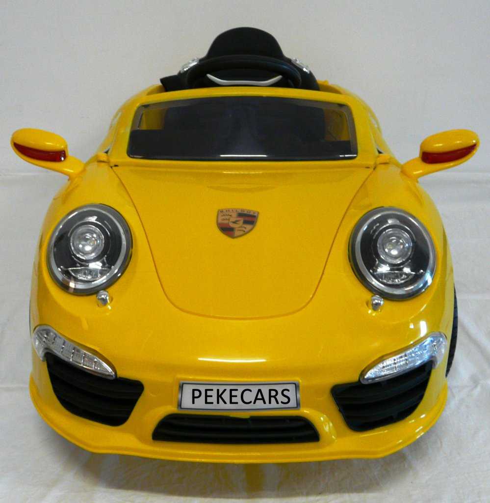 Coche electrico para niños Porsche style amarillo