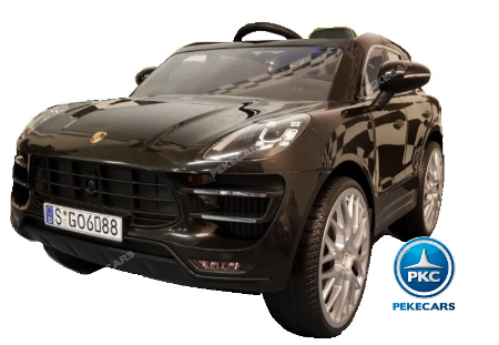 Porsche macan 12V para niños Negro