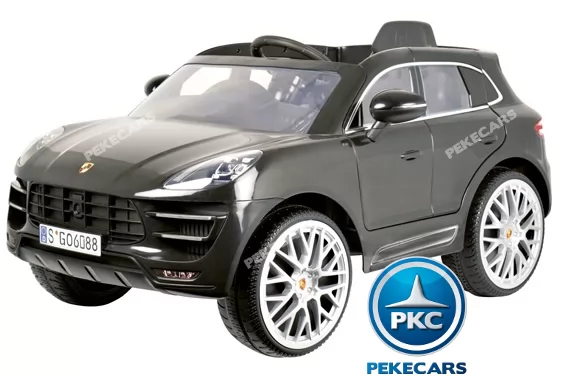 Coche electrico infantil Porsche Macan Negro