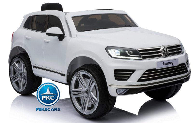 Coche electrico para niños Volkswagen Touareg Blanco vista principal