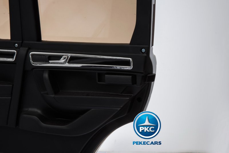 Coche electrico infantil Volkswagen Touareg Blanco cierre de la puerta