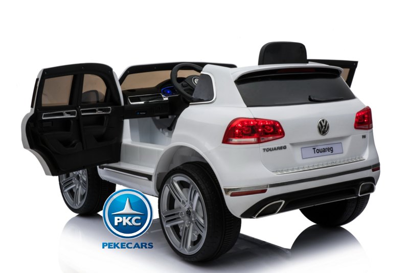 Coche electrico infantil Volkswagen Touareg Blanco con MP4