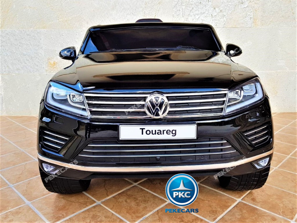 Coche electrico infantil Volkswagen Touareg Negro vista delantera