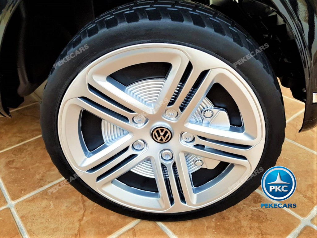 Coche electrico infantil Volkswagen Touareg Negro ruedas de caucho antipinchazos