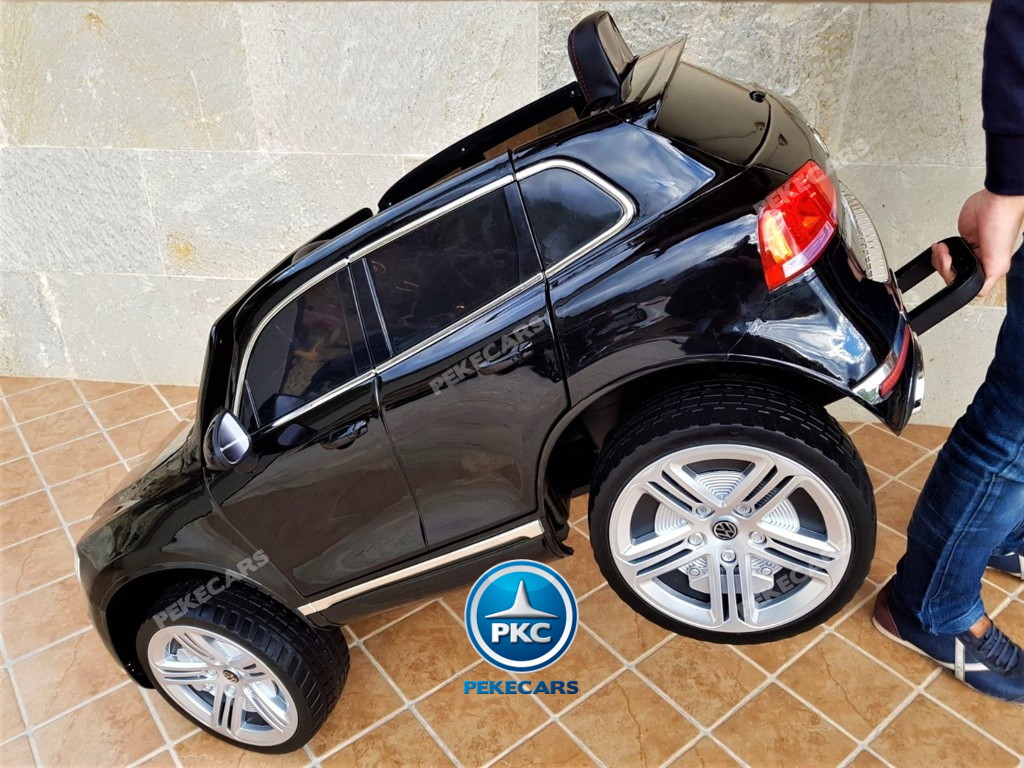 Coche electrico infantil Volkswagen Touareg Negro asa de transporte