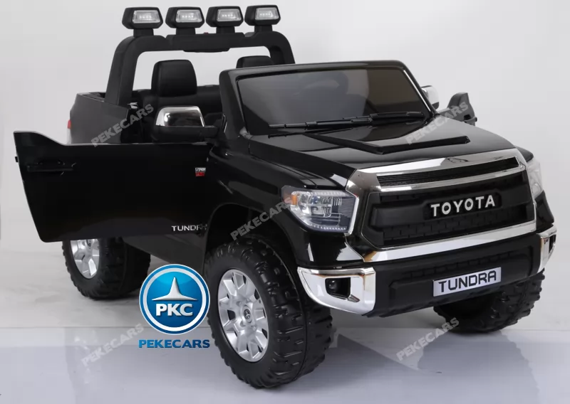 Coche electrico para niños Toyota Tundra Negro con apertura de puertas