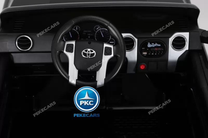 Coche electrico para niños Toyota Tundra Negro volante
