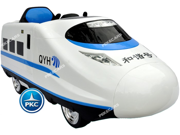 Tren infantil pekecars 12v 2.4G Blanco vista diagonal