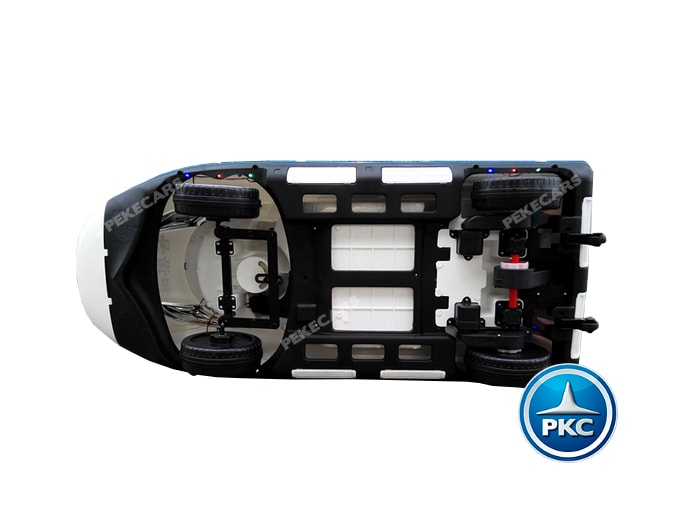 Tren infantil pekecars 12v 2.4G Blanco vista abajo