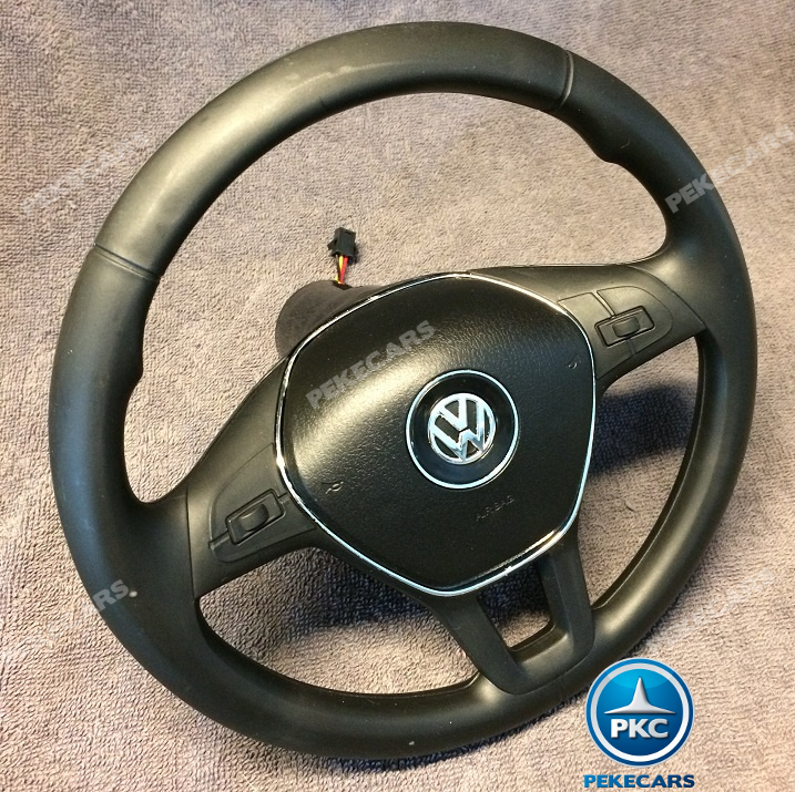 Coche electrico infantil Volkswagen Amarok Blanco volante con musica y claxon