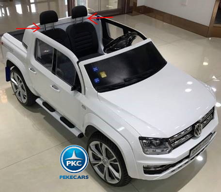 Coche electrico infantil Volkswagen Amarok Blanco