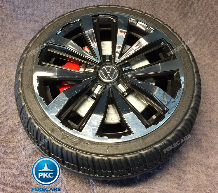 Coche electrico para niños Volkswagen Amarok Negro ruedas de caucho antipinchazos