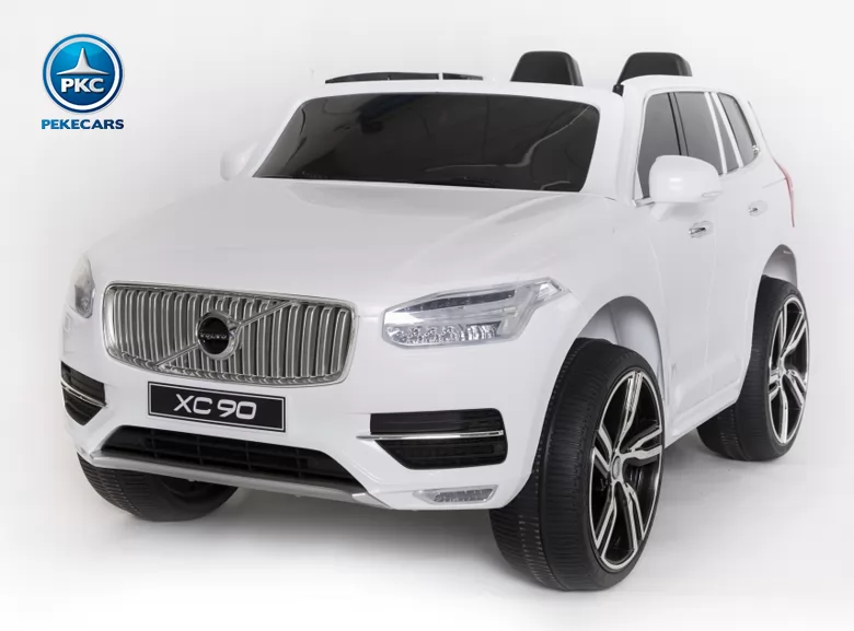 Coche eléctrico para niños Volvo XC90 blanco vista principal