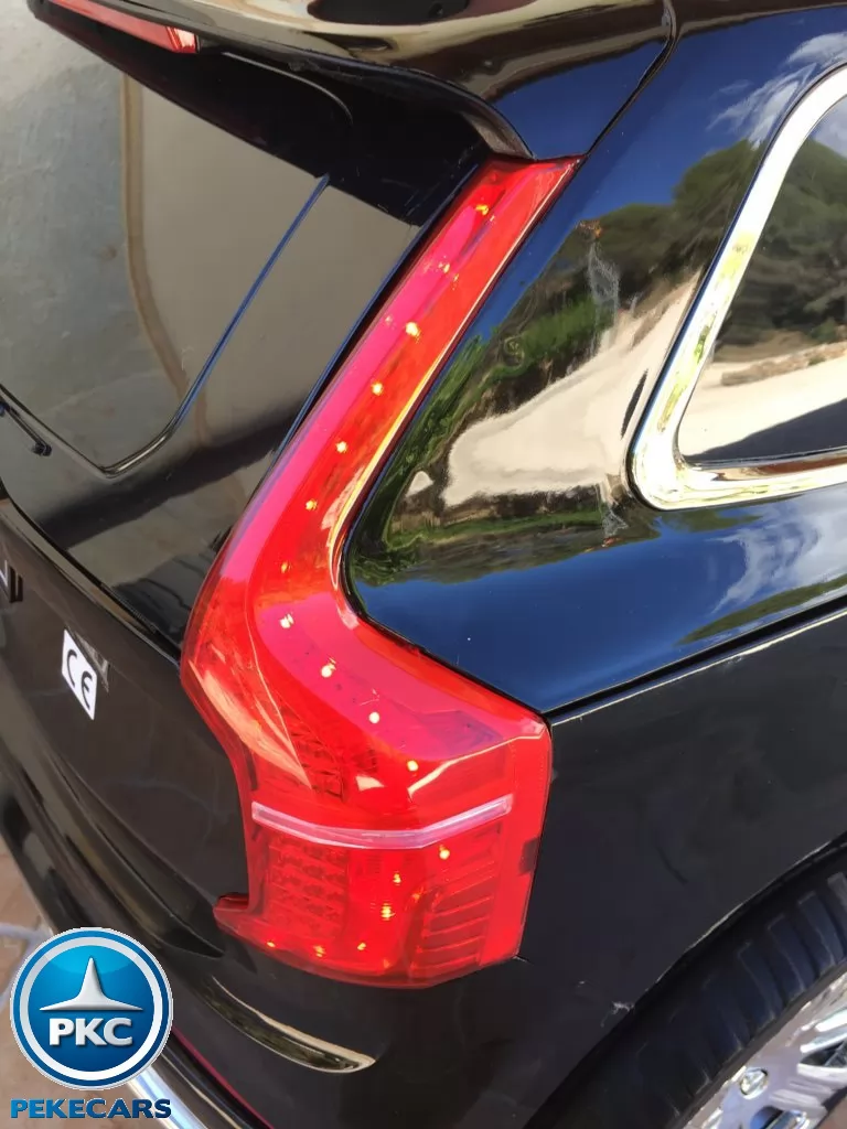 Coche electrico para niños Volvo XC90 Negro Metalizado luces traseras