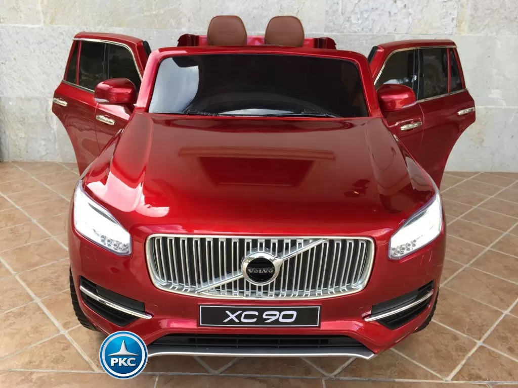Coche electrico infantil Volvo XC90 Rojo Metalizado vista frontal