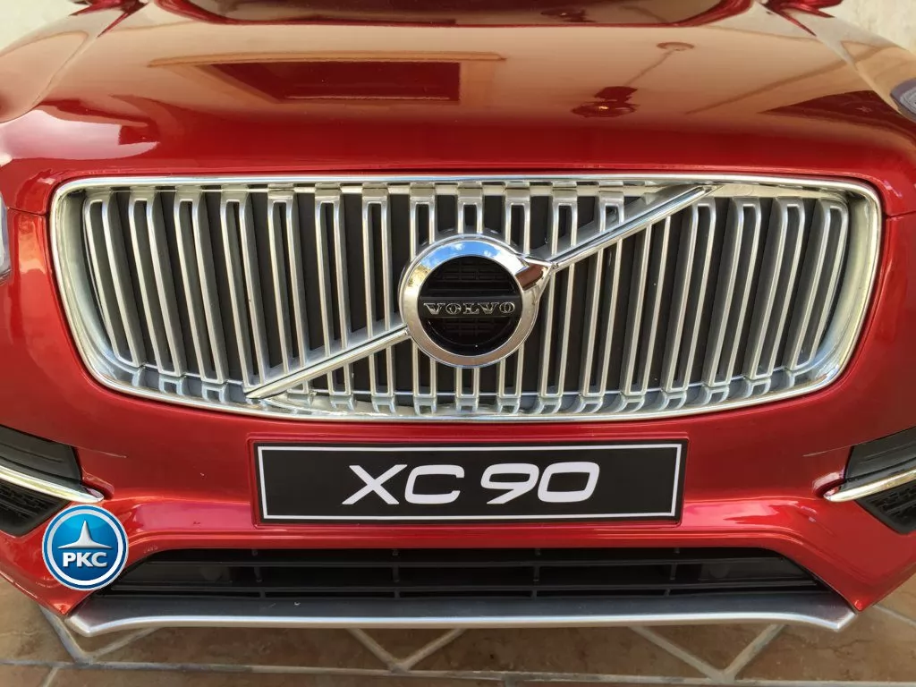 Coche electrico infantil Volvo XC90 Rojo Metalizado parrilla delantera