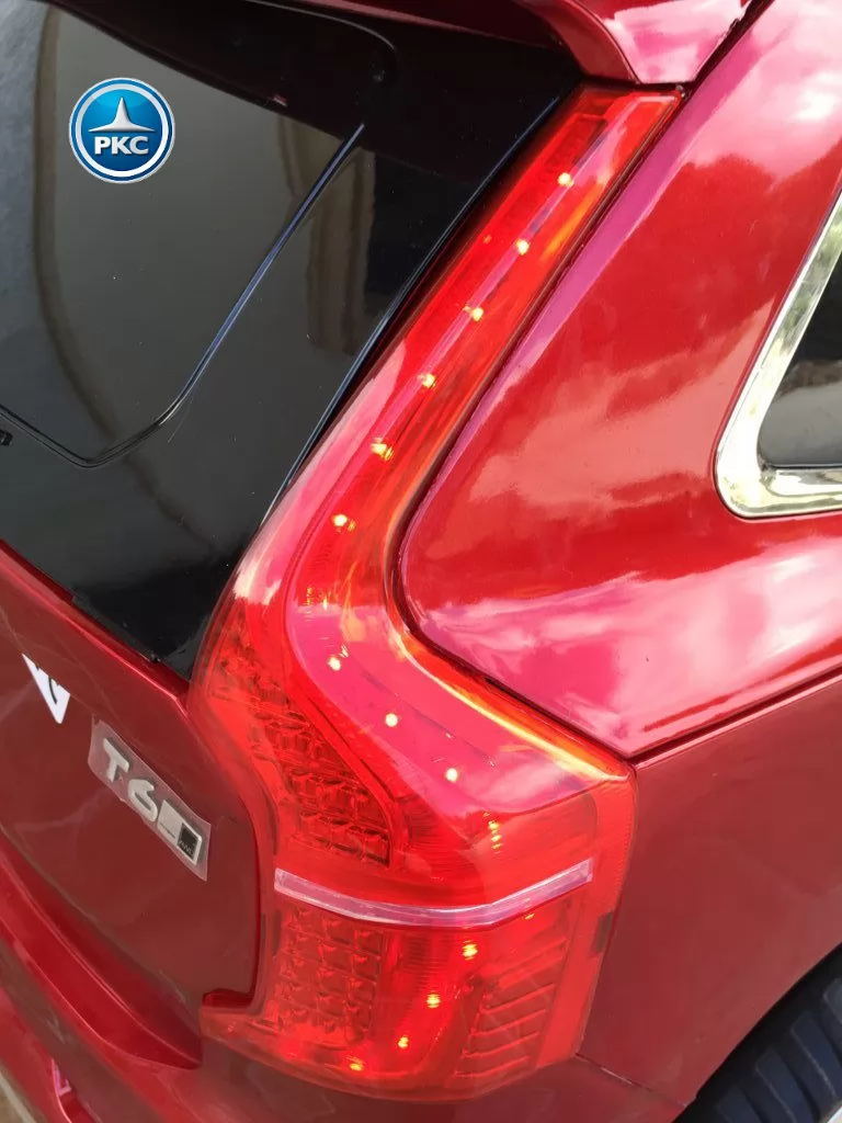Coche electrico infantil Volvo XC90 Rojo Metalizado luces traseras