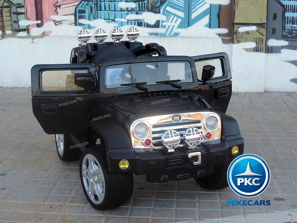 Coche electrico para niños Jeep Wrangler Style Negro vista principal