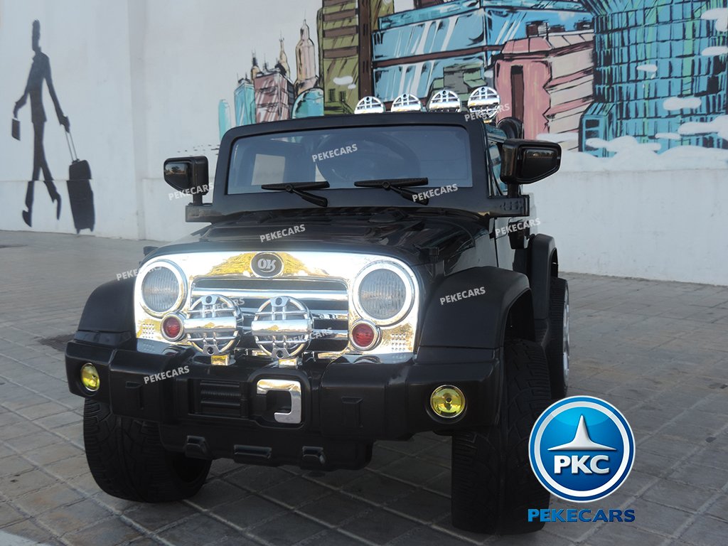 Coche electrico infantil Jeep Wrangler Style Negro