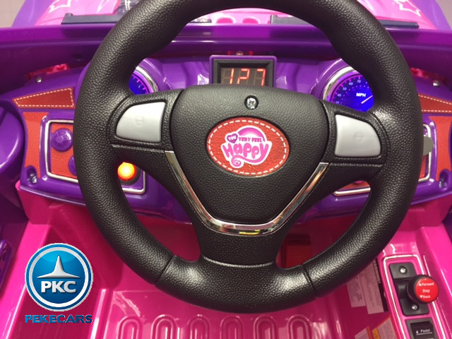 Coche electrico infantil Jeep Wrangler Style Rosa vista frontal