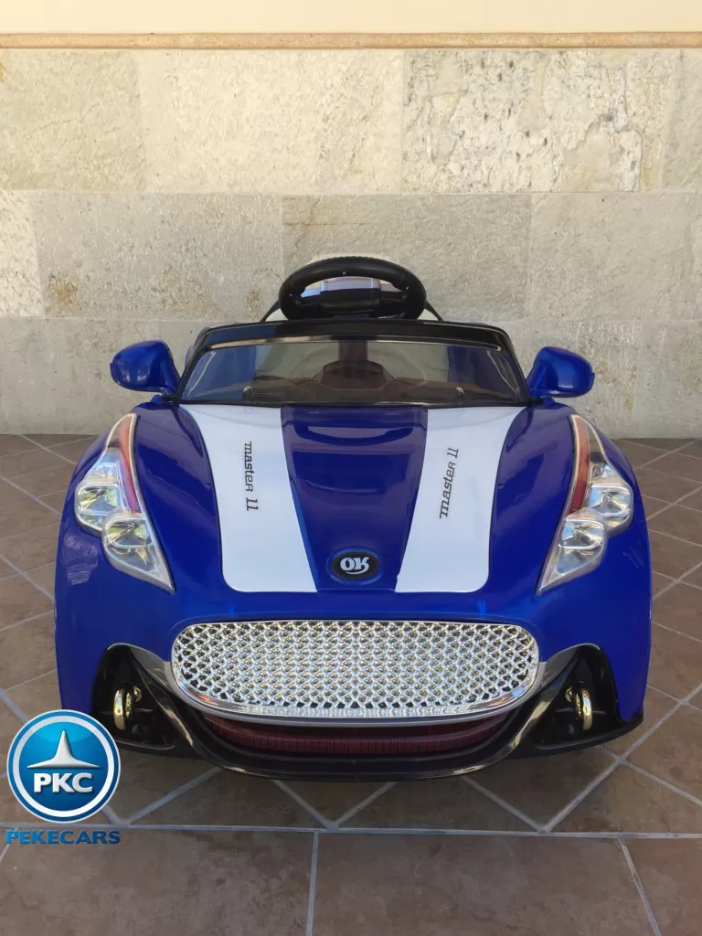 Coche electrico para niños GT Deportivo Azul frontal