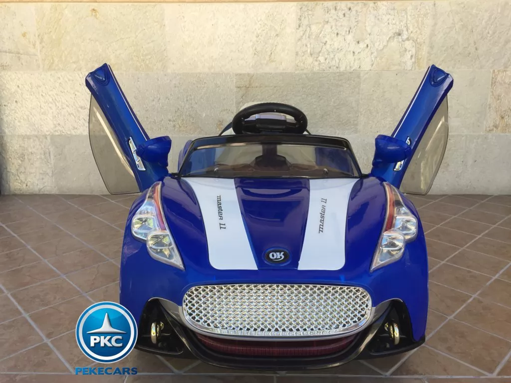 Coche electrico para niños GT Deportivo Azul con apertura de puertas