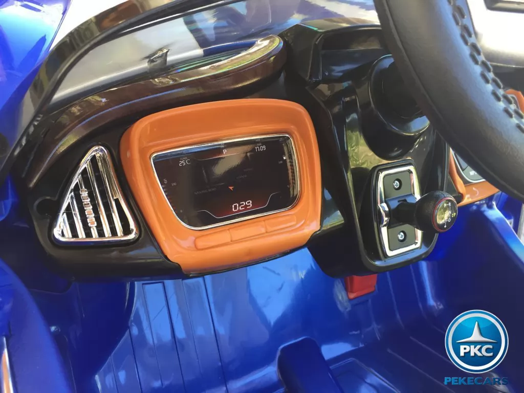 Coche electrico para niños GT Deportivo Azul salpicadero