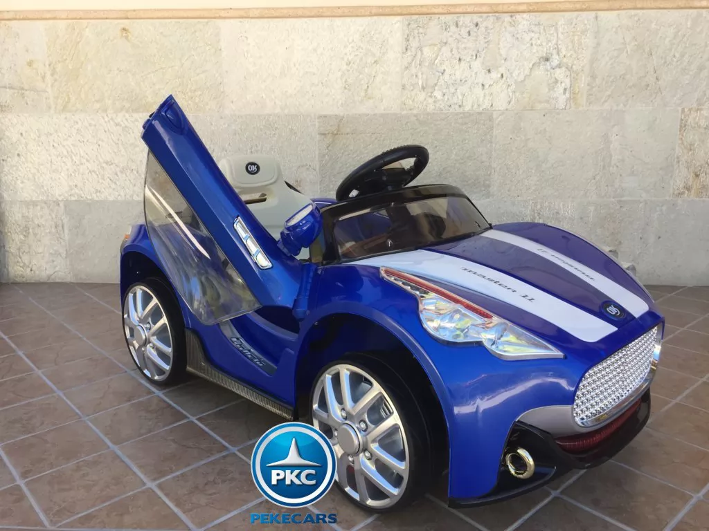 Coche electrico para niños GT Deportivo Azul apertura lambo