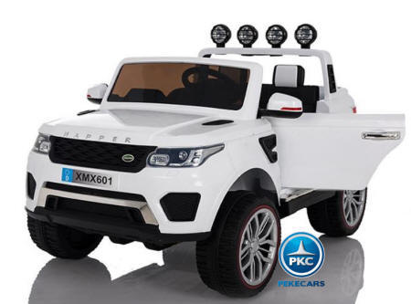 Coche electrico para niños Jeep Happer MP4 Blanco vista principal