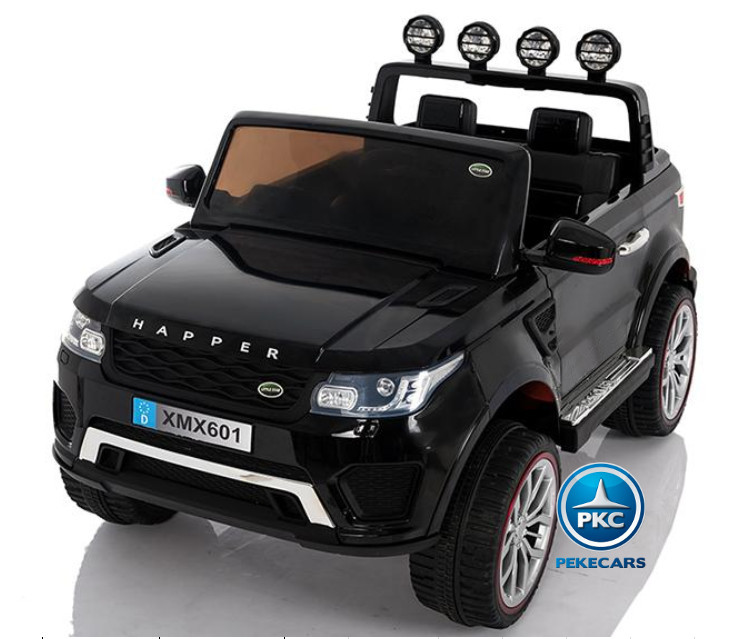 Coche electrico para niños Jeep Happer MP4 Negro vista principal