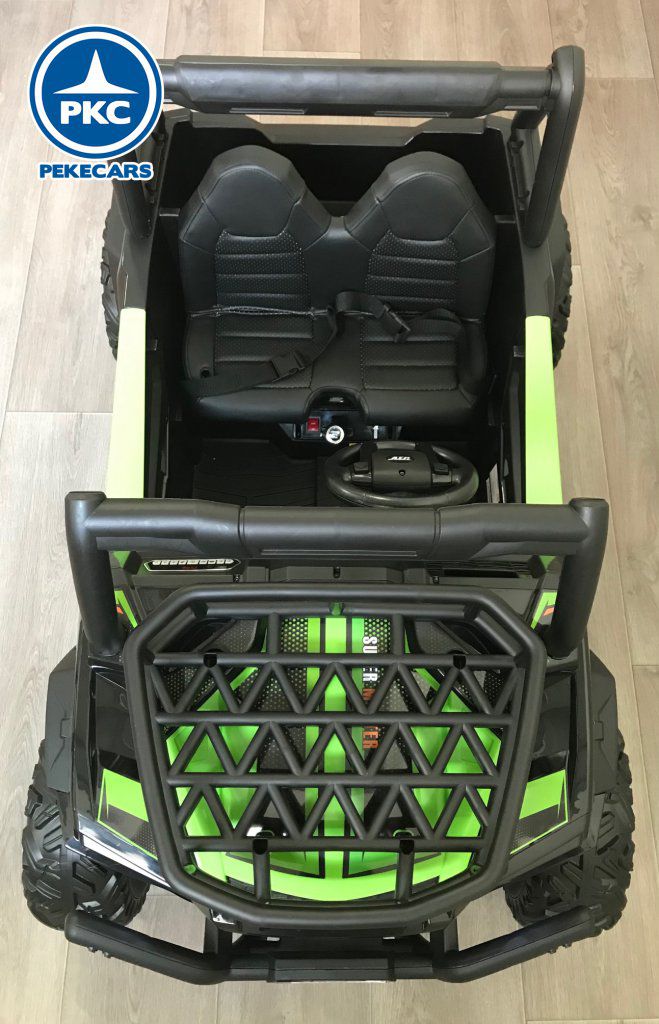 Todoterreno buggy super monster verde vista picada