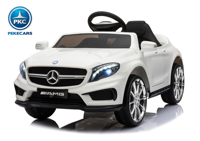 Coche eléctrico para niños mercedes GLA45 Blanco vista principal
