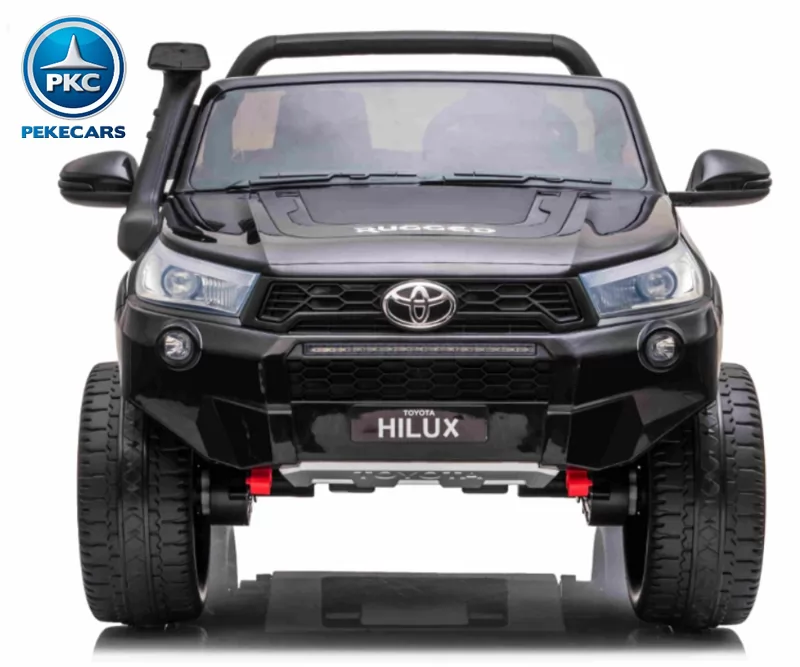 Toyota Hi-lux 12v 2,4Ghz negro vista frontal
