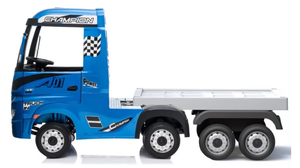Trailer negro para el mercedes actros