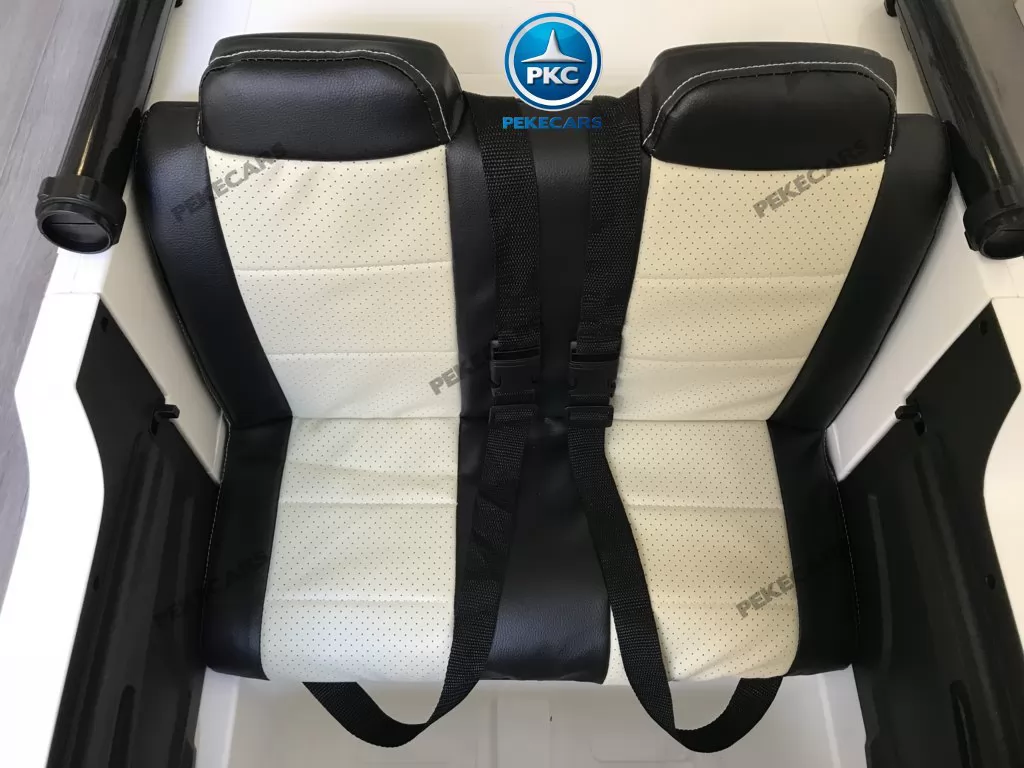 Ambulancia electrica para niños 2 plazas asiento acolchado