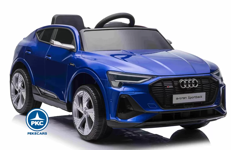 Audi E-TRON Quattro Sportback 12V 2.4G Azul Metalizado perspectiva