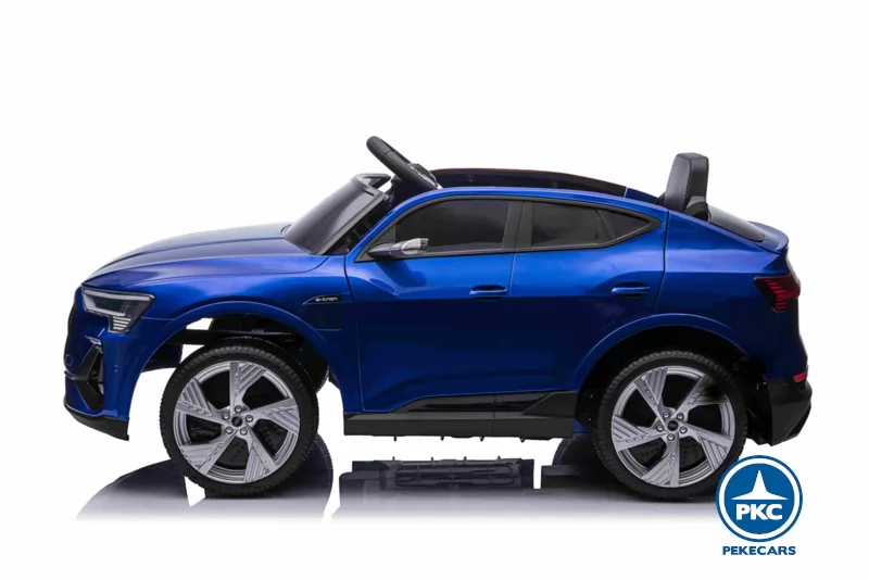Audi E-TRON Quattro Sportback 12V 2.4G Azul Metalizado lateral