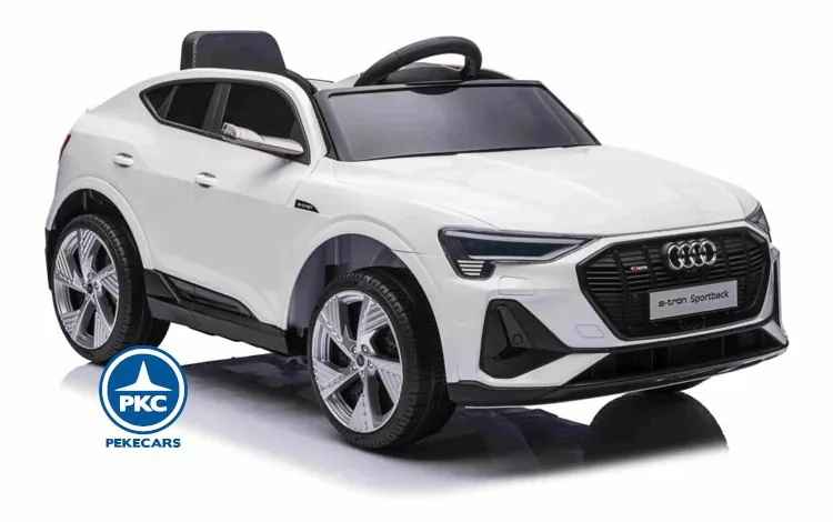 Audi E-TRON Quattro Sportback 12V 2.4G Blanco para niños