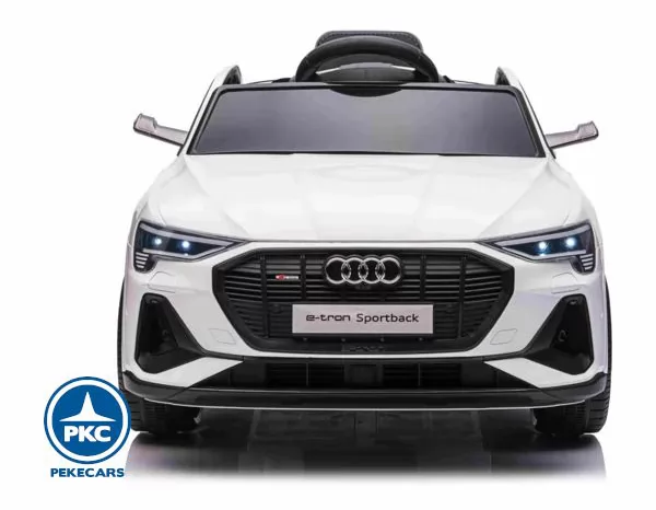 Audi E-TRON Quattro Sportback 12V 2.4G Blanco frontal