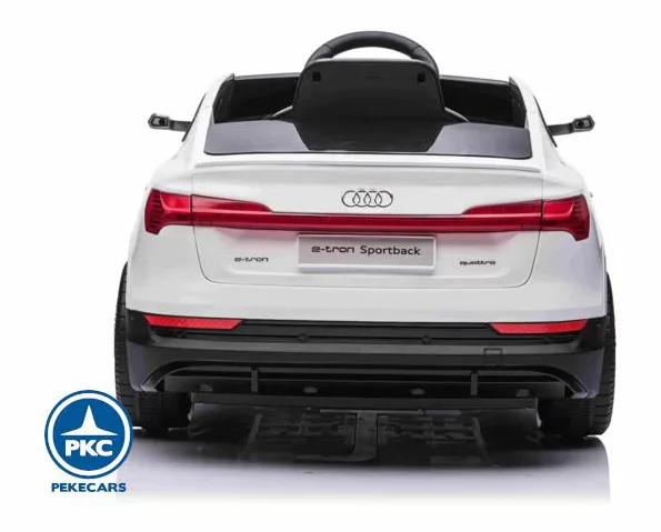 Audi E-TRON Quattro Sportback 12V 2.4G Blanco parte trasera